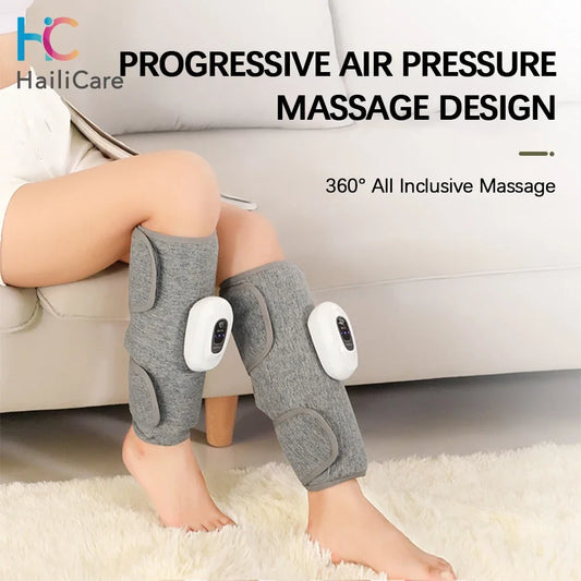 Electric Leg Massager Wireless Rechargeable Air Compression 360° Air Pressure